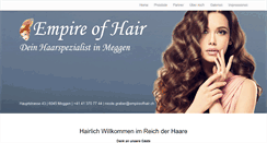 Desktop Screenshot of empireofhair.ch